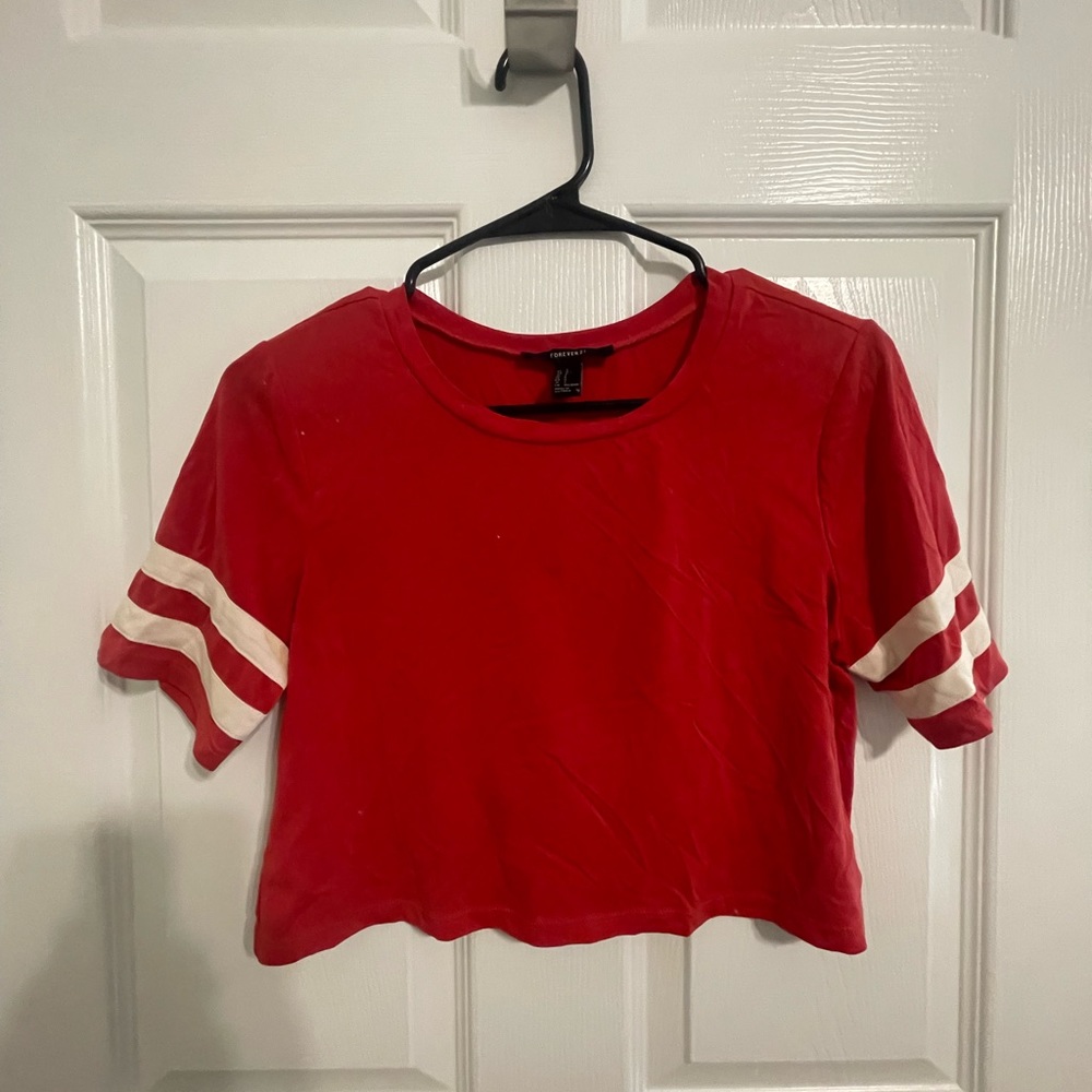 Red forever 21 shirt